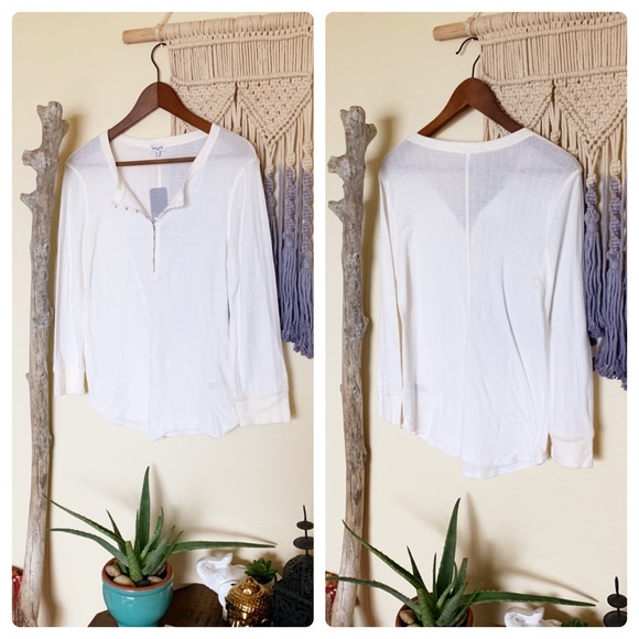 Splendid Tops - Splendid-NWT Thermal Long Sleeve White Top
